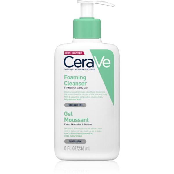 CeraVe Cleansers gel spumant de curatare pentru piele normala si grasa 236 ml-ro