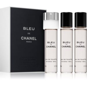 Chanel Bleu de Chanel Eau de Toilette rezerva pentru bărbați 3x20 ml-Țena