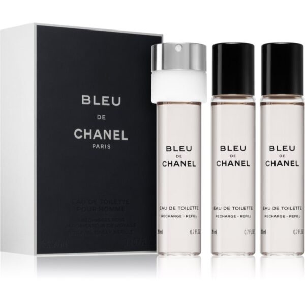 Chanel Bleu de Chanel Eau de Toilette rezerva pentru bărbați 3x20 ml-Țena
