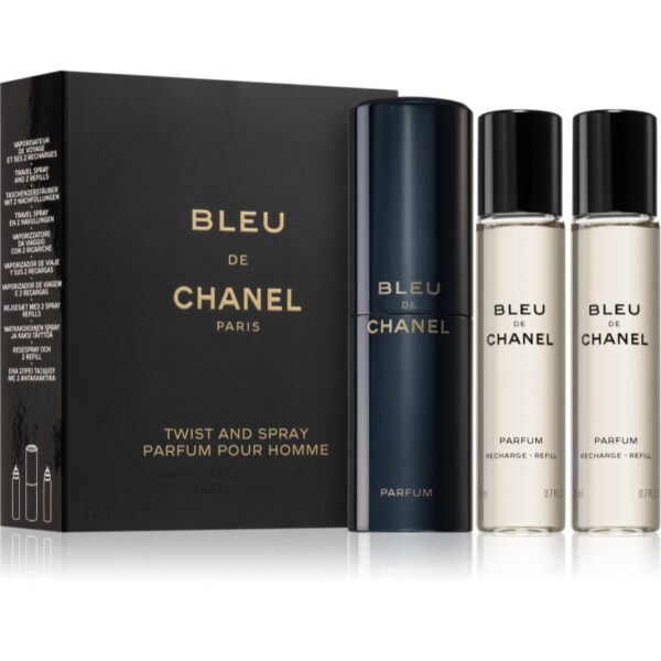 Chanel Bleu de Chanel parfum + refill pentru bărbați 3x20 ml-ro