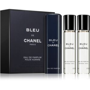 Chanel Bleu de Chanel travel Eau de Parfum (1x reincarcabil + 2x rezerva) pentru bărbați 3 x 20 ml-ro