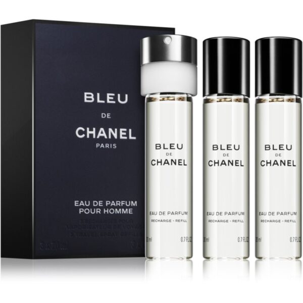 Chanel Bleu de Chanel travel refill Eau de Parfum rezervă pentru bărbați 3 x 20 ml-ro