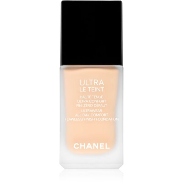 Chanel Ultra Le Teint Flawless Finish Foundation machiaj matifiant de lungă durată pentru uniformizarea nuantei tenului culoare B10 30 ml-ro