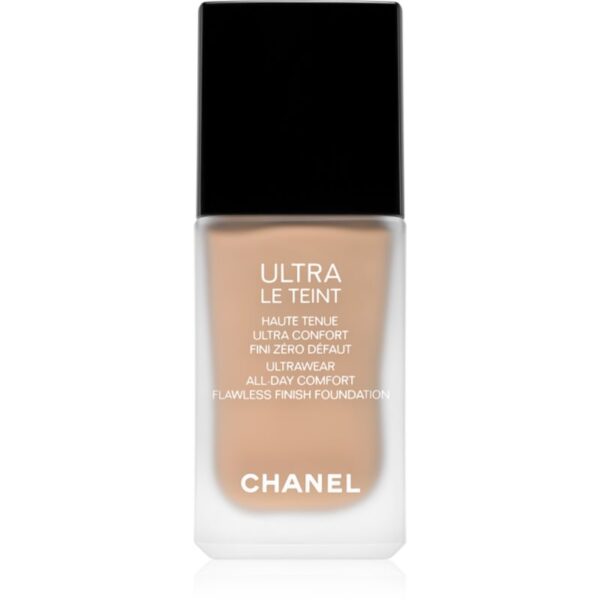 Chanel Ultra Le Teint Flawless Finish Foundation machiaj matifiant de lungă durată pentru uniformizarea nuantei tenului culoare BR42 30 ml-ro