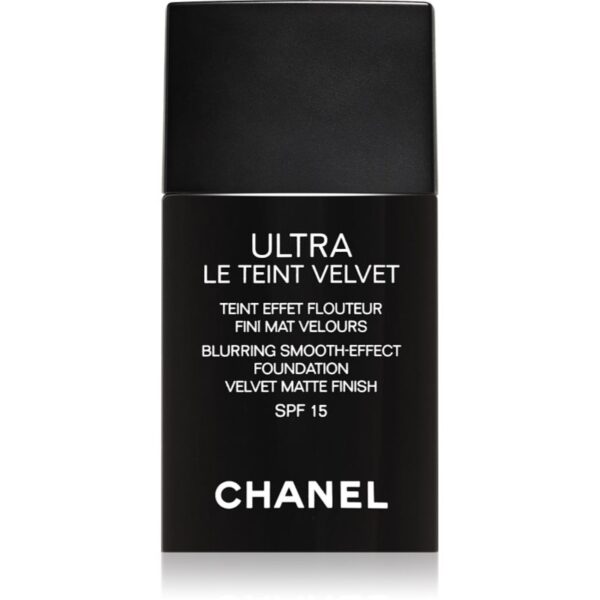 Chanel Ultra Le Teint Velvet fond de ten cu efect de netezire pentru uniformizarea nuantei tenului culoare 10 Beige 30 ml-Țena
