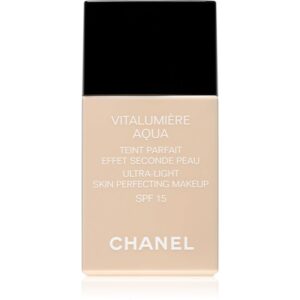 Chanel Vitalumière Aqua make-up ultra light pentru o piele radianta culoare 10 Beige SPF 15  30 ml-ro