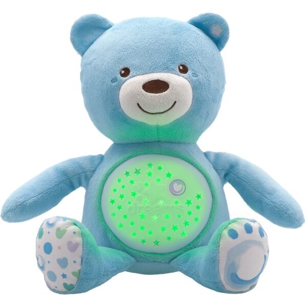 Chicco Baby Bear First Dreams proiector cu melodie Blue 0 m+ 1 buc-ro