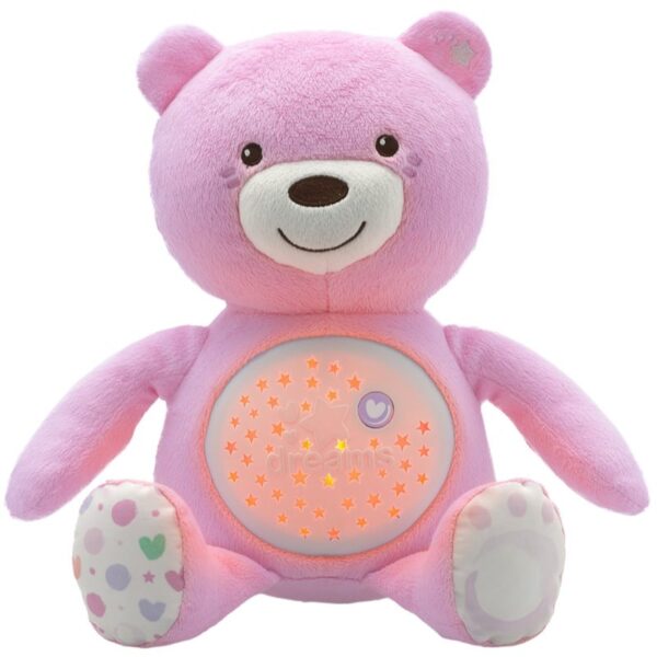 Chicco Baby Bear First Dreams proiector cu melodie Pink 0 m+ 1 buc-ro