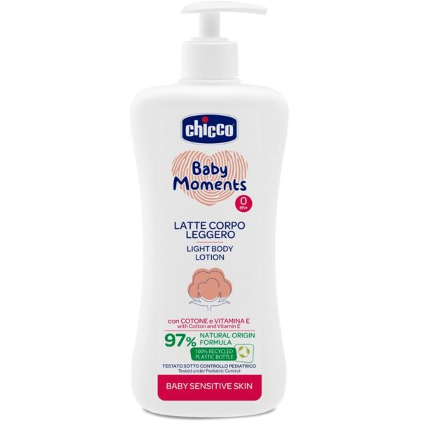 Chicco Baby Moments Sensitive Lotiune de corp delicata 500 ml-Țena