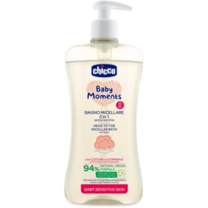 Chicco Baby Moments Sensitive șampon micelar pentru corp si par 500 ml-ro