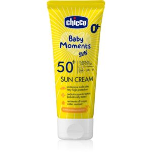 Chicco Baby Moments Sun cremă cu protecție solară 50+ pentru nou-nascuti si copii 75 ml-ro