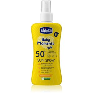Chicco Baby Moments Sun spray pentru protectie solara pentru copii SPF 50+ 0 m+ 150 ml-ro