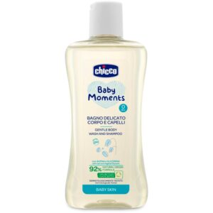 Chicco Baby Moments sampon pentru copii cu o textura usoara de par si de corp 200 ml-ro