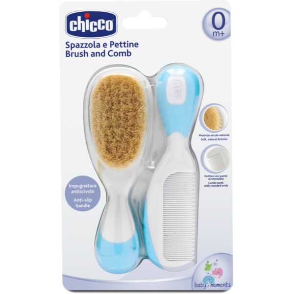 Chicco Baby Moments set pentru păr 0m+ Blue-Țena