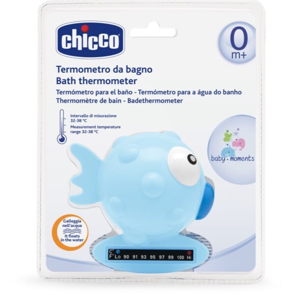 Chicco Baby Moments termometru pentru baie Blue 1 buc-Țena