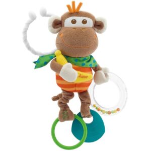 Chicco Baby Senses Monkey jucărie pentru dentiție cu zornăitoare 1 buc-Țena
