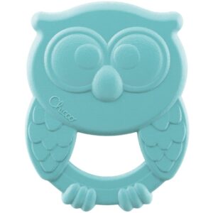 Chicco Eco+ Owly Teether jucărie pentru dentiție Blue 3 m+ 1 buc-ro