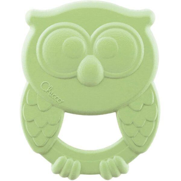 Chicco Eco+ Owly Teether jucărie pentru dentiție Green 3 m+ 1 buc-ro