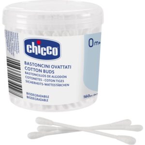 Chicco Hygiene bețișoare din bumbac 0m+ 160 buc-Țena