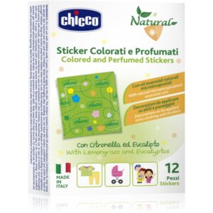 Chicco Natural Colored and Perfumed Stickers autocolante împotriva insectelor 3 y+ 12 buc-ro