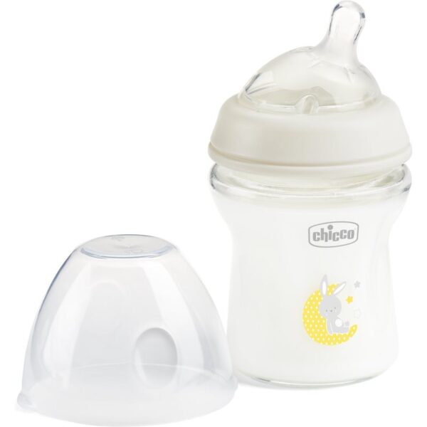Chicco Natural Feeling Glass Neutral II biberon pentru sugari 0m+ 150 ml-Țena