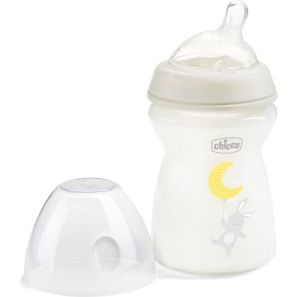 Chicco Natural Feeling Glass Neutral II biberon pentru sugari 0m+ 250 ml-Țena