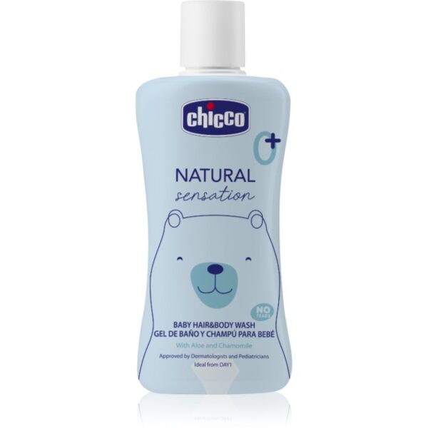 Chicco Natural Sensation Baby gel de duș și șampon pentru nou-nascuti si copii 0+ 200 ml-ro
