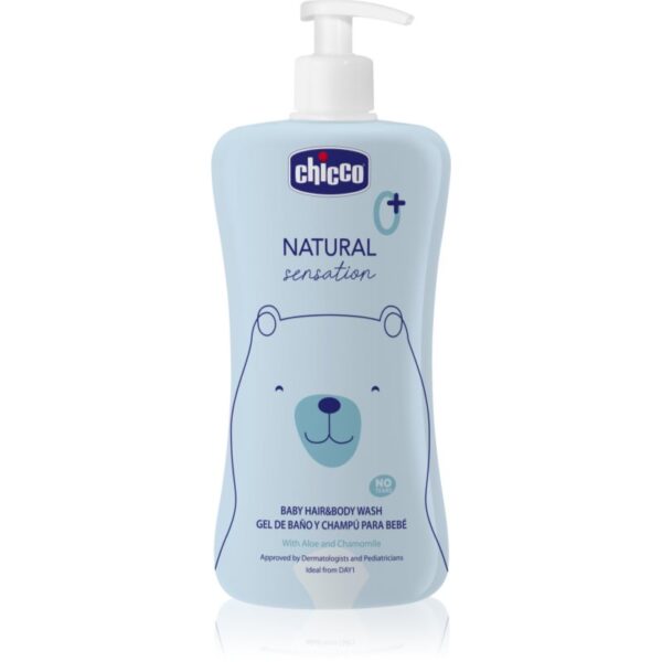 Chicco Natural Sensation Baby gel de duș și șampon pentru nou-nascuti si copii 0+ 500 ml-ro