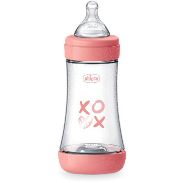 Chicco Perfect 5 biberon pentru sugari 2 m+ Medium Flow Pink 240 ml-Țena
