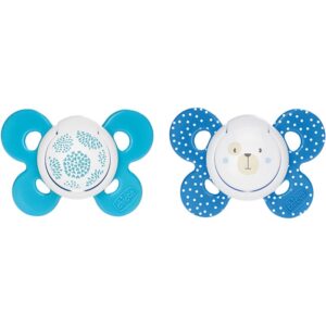 Chicco Physio Comfort 6-16m suzetă Boy-Dots/Bear 2 buc-Țena