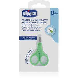 Chicco Short Blade Scissors foarfece cu vârf rotunjit pentru copii 0 m+ 1 buc-ro