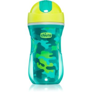 Chicco Sport Cup ceasca cu pai Green 12 m+ 266 ml-ro