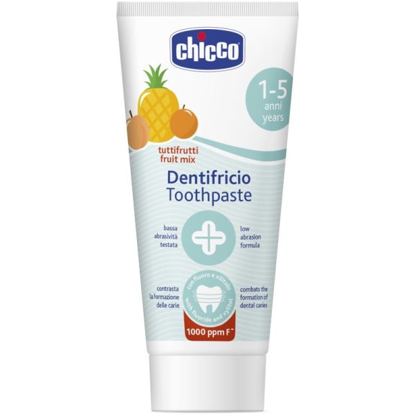Chicco Toothpaste Fruit Mix pasta de dinti pentru copii cu flor 1-5 y 50 ml-ro