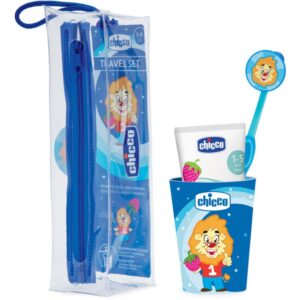 Chicco Travel Set set pentru îngrijirea dentară Blue 3 y+ 1 buc-ro