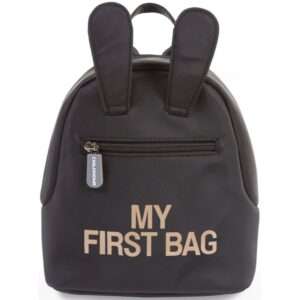 Childhome My First Bag Black rucsac pentru copii 20x8x24 cm-Țena
