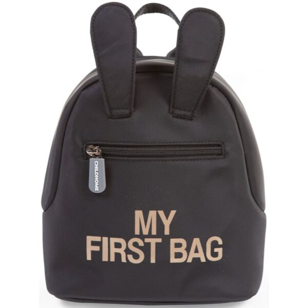 Childhome My First Bag Black rucsac pentru copii 20x8x24 cm-Țena