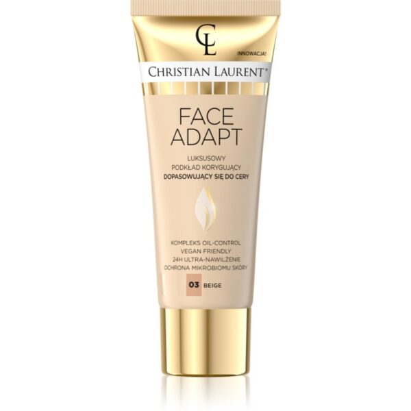 Christian Laurent Face Adapt fond de ten hidratant si catifelant culoare 03 Beige 30 ml-ro