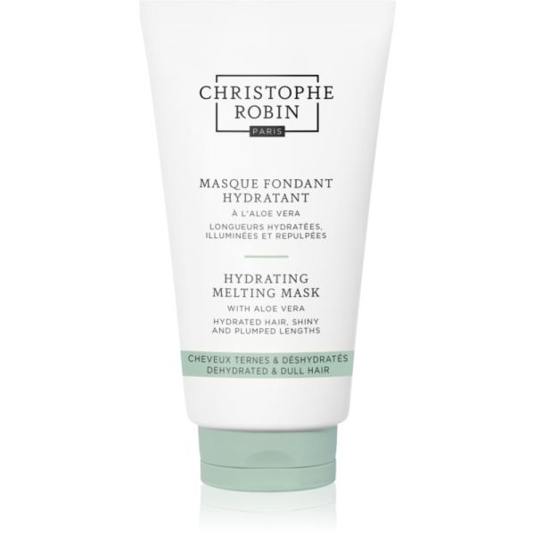 Christophe Robin Hydrating Melting Mask with Aloe Vera masca hidratanta pentru par uscat 75 ml-Țena