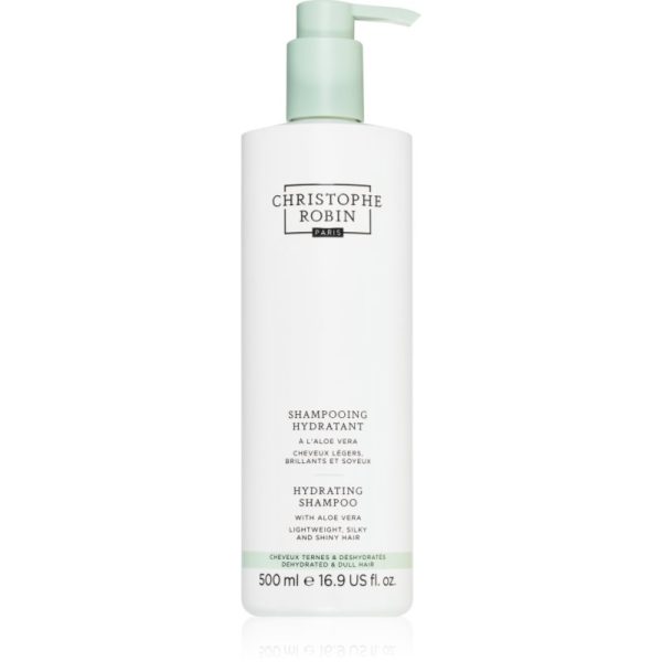 Christophe Robin Hydrating Shampoo with Aloe Vera sampon hidratant cu aloe vera 500 ml-Țena