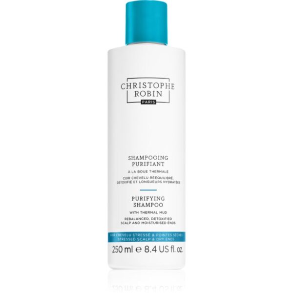 Christophe Robin Purifying Shampoo with thermal mud șampon detoxifiant pentru curățare 250 ml-Țena