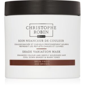 Christophe Robin Shade Variation Mask masca crema nutritiva pentru păr culoare Ash Brown 250 ml-Țena