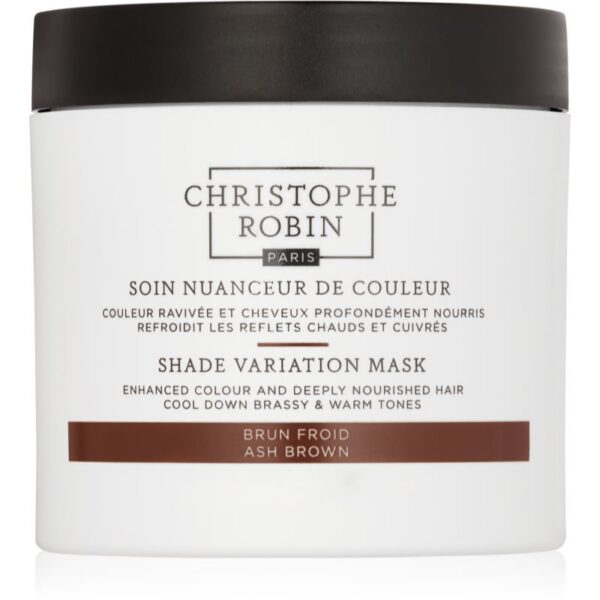 Christophe Robin Shade Variation Mask masca crema nutritiva pentru păr culoare Ash Brown 250 ml-Țena