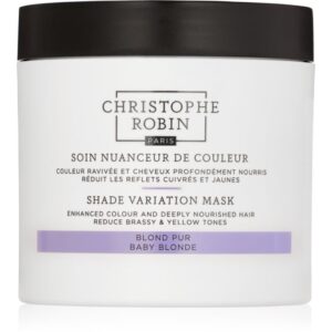 Christophe Robin Shade Variation Mask masca crema nutritiva pentru păr culoare Baby Blond 250 ml-Țena