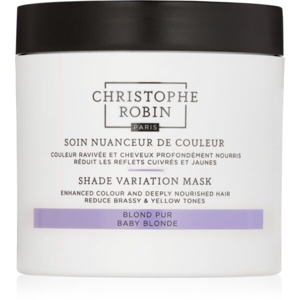 Christophe Robin Shade Variation Mask masca crema nutritiva pentru păr culoare Baby Blond 250 ml-Țena