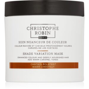 Christophe Robin Shade Variation Mask masca crema nutritiva pentru păr culoare Warm Chesnut 250 ml-Țena