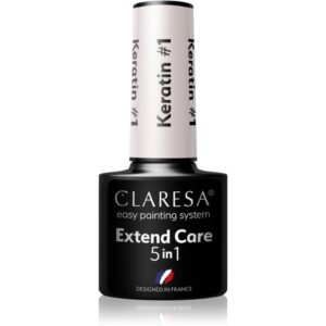 Claresa Extend Care 5 in 1 Keratin baza gel pentru unghii cu efect de nutritiv culoare #1 5 g-ro