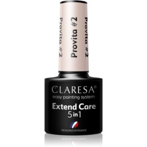Claresa Extend Care 5 in 1 Provita baza gel pentru unghii efect regenerator culoare #2 5 g-ro