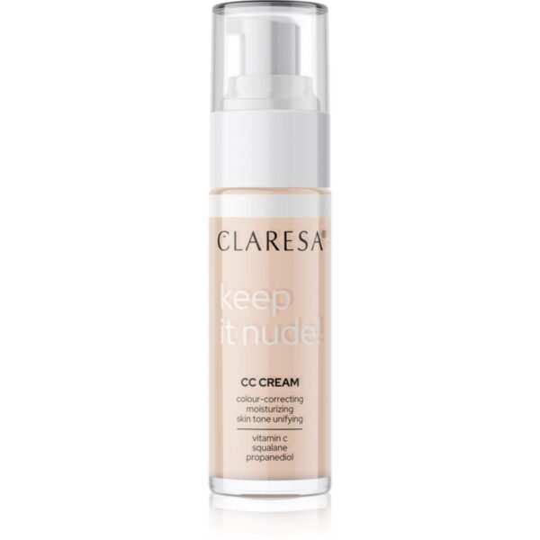 Claresa Keep It Nude make up hidratant pentru uniformizarea nuantei tenului culoare 101 Light 33 g-ro