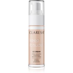 Claresa Keep It Nude make up hidratant pentru uniformizarea nuantei tenului culoare 102 Warm Medium 33 g-ro