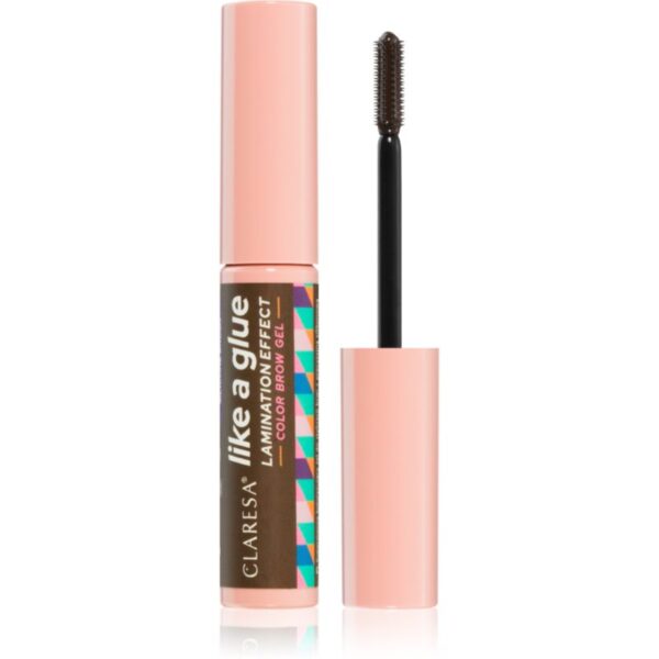 Claresa Like a Glue Lamination Effect gel de sprancene de lungă durată culoare 02 Brown 8 g-Țena